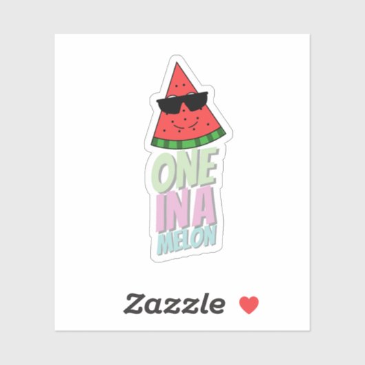 Watermelon fun food themed Sticker  シール (シート)