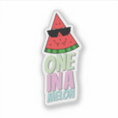 Watermelon fun food themed Sticker  シール (正面)