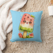 Watermelon Ice Pop Kawaii Cushion Pillow クッション (ブランケット)