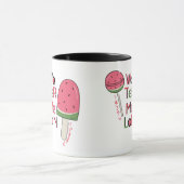 Watermelon in Summer or Winter how do you like it? マグカップ (中央)