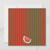 Watermelon Love Photo Valentine Card カード (裏面)