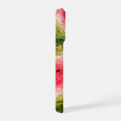 Watermelon Marble with Gold Veining iPhoneケース (右側面)