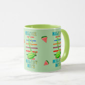WATERMELON MUSIC FUSION DESIGNED MUG マグカップ (正面右)