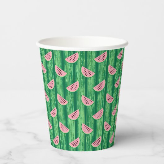 Watermelon Pattern  紙コップ (裏面)