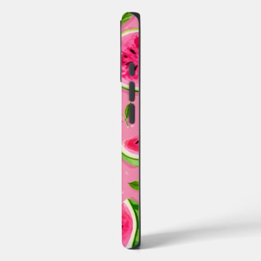 Watermelon Phone Case - Pink Summer Fruit Pattern Case-Mate iPhoneケース (裏面 / 左)