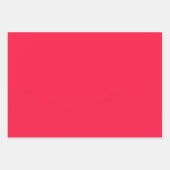 Watermelon Pink Solid Color ラッピングペーパーシート (正面3)