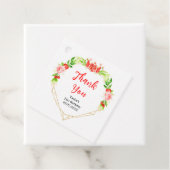 Watermelon Pomegranate Birthday Party Thank You フェイバータグ (インサイチュ)