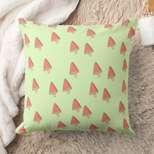 Watermelon Pop Furry Pillow クッション (ブランケット)