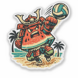 Watermelon Shogun Beach Volleyball — Summer Warrio シール