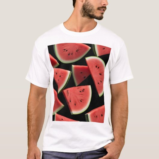 Watermelon Slice Aesthetic Tシャツ (正面)