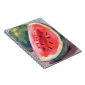 Watermelon Slice | Fruit Watercolor Painting ノートブック (右側)