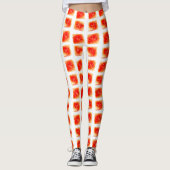Watermelon Slice Pattern – Seamless Summer Fruit o レギンス (正面)