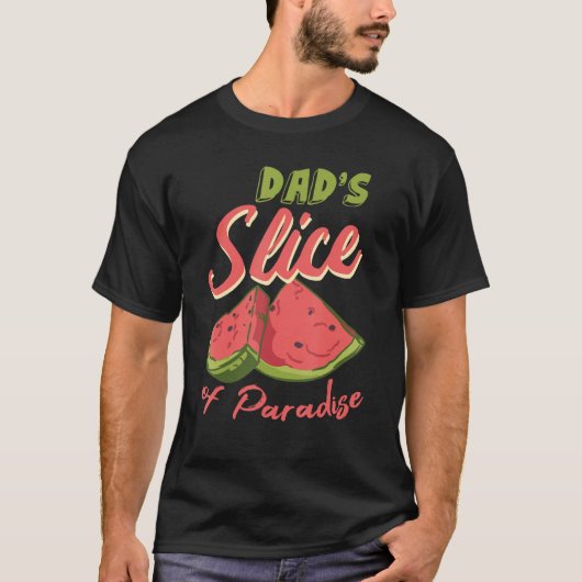Watermelon Slices Funny Melon Juice Lover Dad Wate Tシャツ (正面)