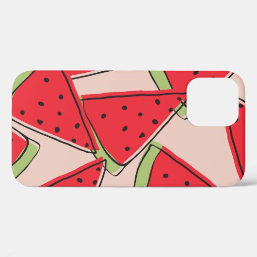 watermelon slices with pink background seamless pa Case-Mate iPhoneケース (裏面 (横))