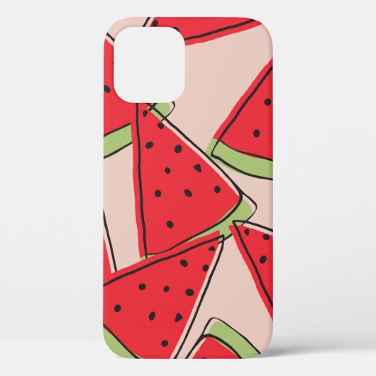 watermelon slices with pink background seamless pa Case-Mate iPhoneケース (裏面)