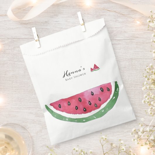 Watermelon Summer Baby Shower  フェイバーバッグ (クリップ留めされた状態)