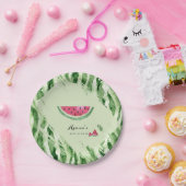 Watermelon Summer Baby Shower  ペーパープレート (パーティー)