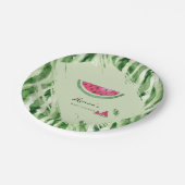 Watermelon Summer Baby Shower  ペーパープレート (アングル)