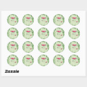 Watermelon Summer Baby Shower  ラウンドシール (シート)
