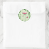 Watermelon Summer Baby Shower  ラウンドシール (バッグ)