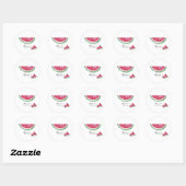 Watermelon Summer Baby Shower Sticker  ラウンドシール (シート)