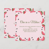 Watermelon Summer Birthday Party Invitation 招待状 (正面/裏面)