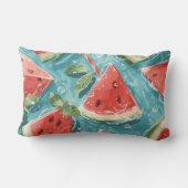 Watermelon Summer Throw Pillow ランバークッション (裏面)