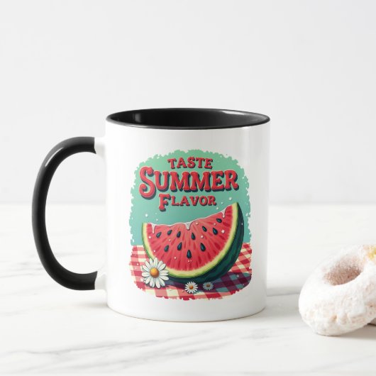Watermelon Taste Summer Flavor Mug マグカップ (ドーナツ)