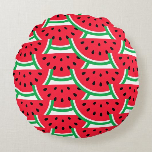 Watermelon Throw Pillow ラウンドクッション (正面)