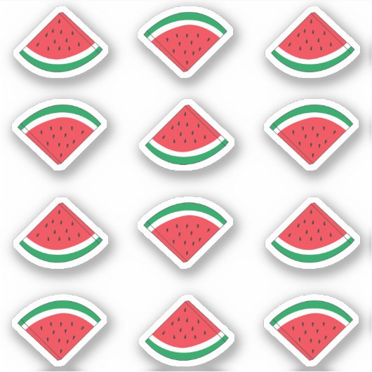 Watermelon Wedge Sticker Pack シール (正面)