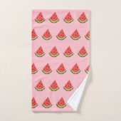 Watermelon Wedges Bath Towels (Pink & Red) バスタオルセット (ハンドタオル)
