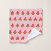 Watermelon Wedges Bath Towels (Pink & Red) バスタオルセット (ウォッシュタオル)