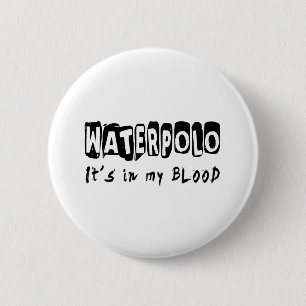 Waterpoloそれは私の血にあります 缶バッジ