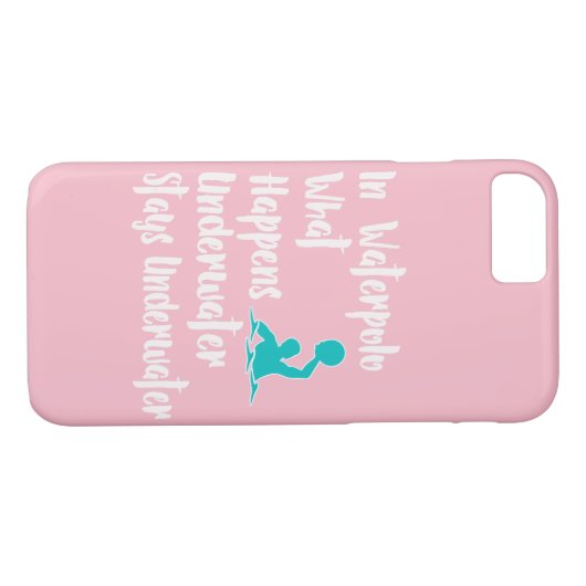 Waterpoloプレーヤーのためのおもしろいな水球のギフト何 Case-Mate iPhoneケース (裏面(横))