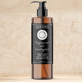 Waterproof black cosmetics bottle label add logo スパークリングワインラベル