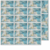 Waterproof Blue Gold Glitter Dropper Bottle Label シール (正面)