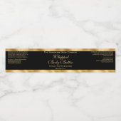 Waterproof Body Butter Jar Label Black & Gold Foil ペットボトルラベル (シングルラベル)