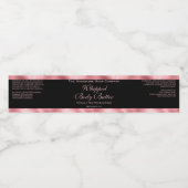 Waterproof Body Butter Jar Label Black & Pink Foil ペットボトルラベル (シングルラベル)