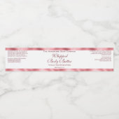 Waterproof Body Butter Jar Label White & Pink Foil ペットボトルラベル (シングルラベル)