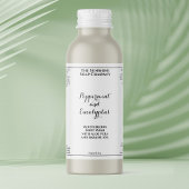 Waterproof curly font white cosmetics bottle label スパークリングワインラベル