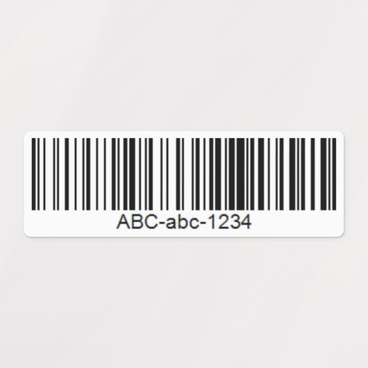 Waterproof Custom Barcode Label for Any Surfaces ラベル (デザイン2)