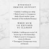 Waterproof Elderberry Syrup Instructions Labels ワインラベル (シングルラベル)