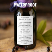 Waterproof Elderberry Syrup Instructions Labels ワインラベル