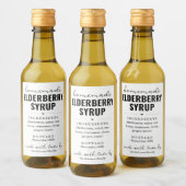 Waterproof Homemade Elderberry Syrup Labels ワインラベル (ボトル)