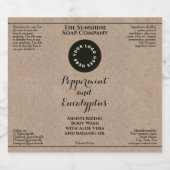 Waterproof kraft cosmetics bottle label add logo スパークリングワインラベル (シングルラベル)