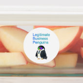waterproof Legitimate Business Penguins sticker ラベル (貼付)