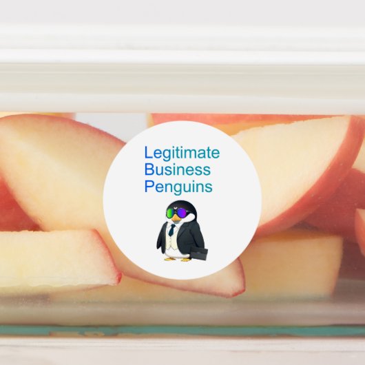 waterproof Legitimate Business Penguins sticker ラベル (貼付)
