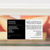 waterproof modern black white dropper bottle label ラベル (貼付)