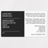 waterproof modern black white dropper bottle label ラベル (デザイン1)