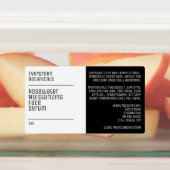 waterproof modern white black dropper bottle label ラベル (貼付)